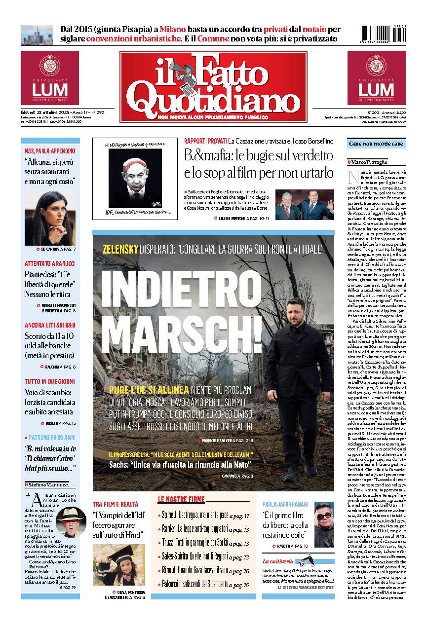 Copia del giorno de Il Fatto Quotidiano