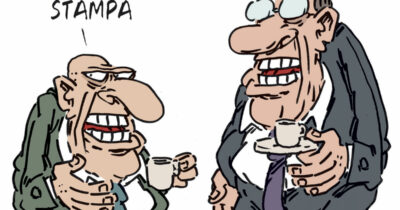 Copertina di La vignetta di Franzaroli