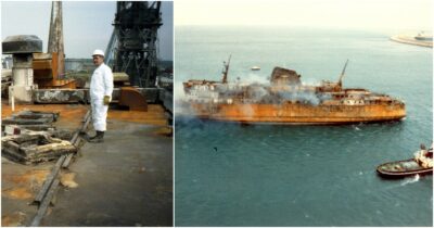 Copertina di Moby Prince: in un video una chiatta che si allontana dal porto: è quello il terzo natante che provocò l’incidente?