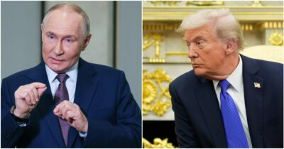 Copertina di Trump sanziona il petrolio di Mosca: “Presidente frustrato, non vede azioni per la pace”. Putin parla di atto ostile. Consiglio Ue rinvia decisione su asset russi