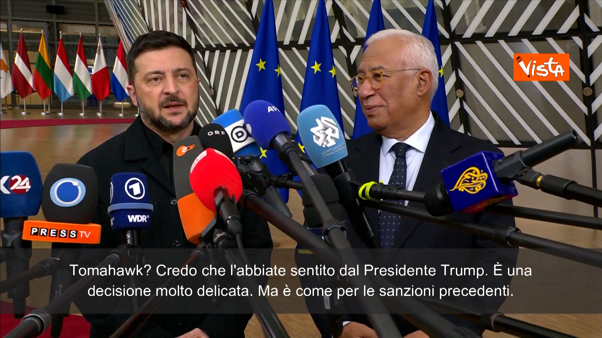 Zelensky a Bruxelles: “Cessate il fuoco è possibile, ma serve più pressione sulla Russia. No a concessioni territoriali” Zelensky a Bruxelles: “Cessate il fuoco è possibile, ma serve più pressione sulla Russia. No a concessioni territoriali”