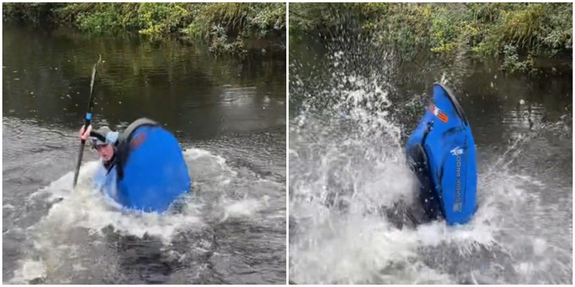 uomo si ribalta in kayak a causa dell8217acqua troppo fredda e il video del suo tentativo di salvarsi diventa virale