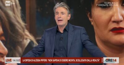 Copertina di “Basta, basta Azzurra! Stai dando fastidio”: Milo Infante sbotta in diretta a Ore 14, toglie l’audio all’ospite e tronca il collegamento