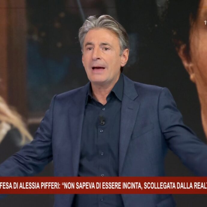 “Basta, basta Azzurra! Stai dando fastidio”: Milo Infante sbotta in diretta a Ore 14, toglie l’audio all’ospite e tronca il collegamento