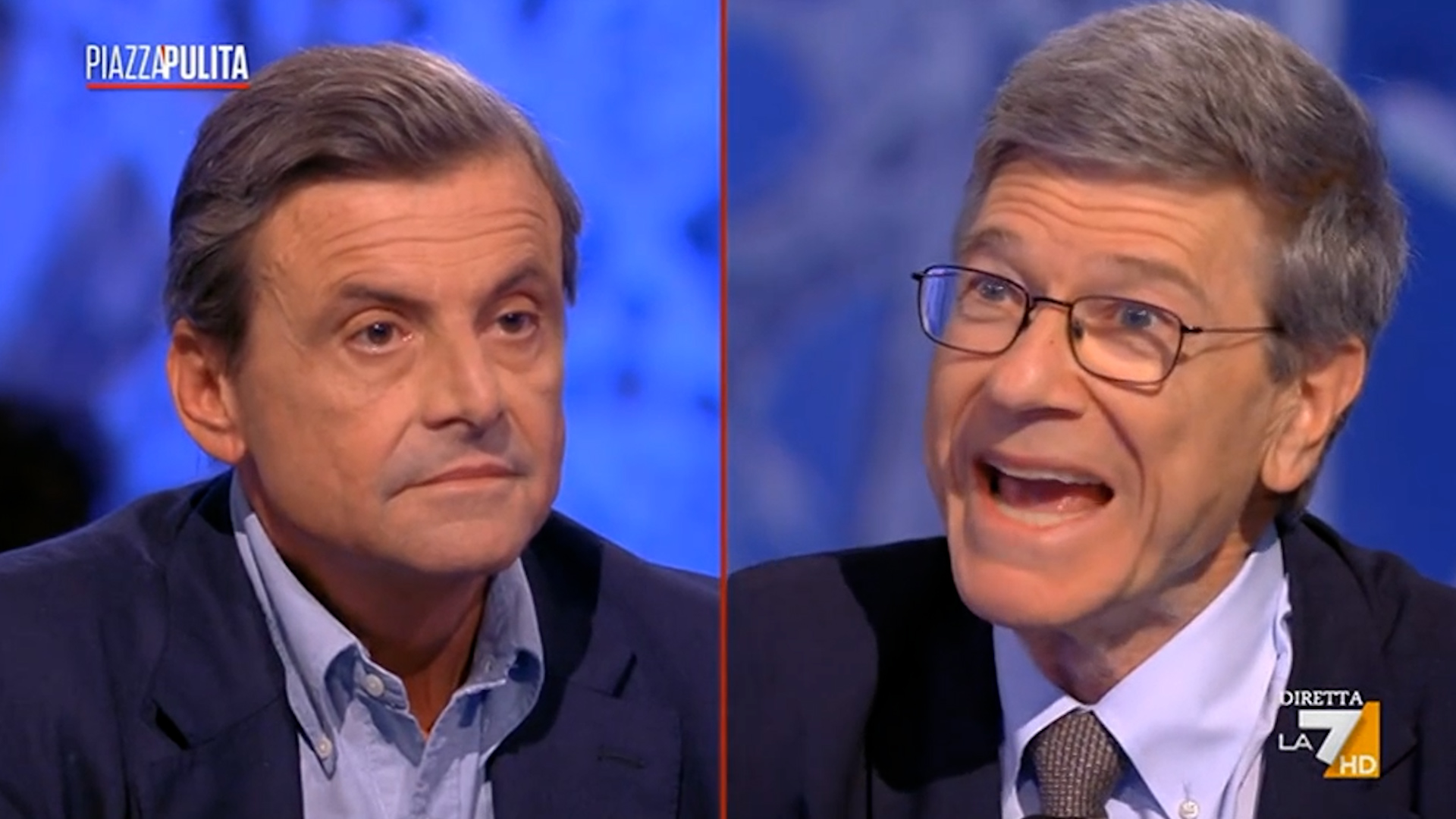 scontro a la7 tra calenda e sachs lei mente fa propaganda putiniana odioso mi ha chiamato bugiardo