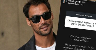 Copertina di “Capisco Sinner, deve prepararsi per i veri obiettivi del 2026. Avrà altre 100 opportunità di portare in alto l’Italia”: la difesa di Fognini