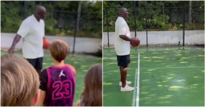 Copertina di “Vediamo se mi ricordo ancora come si fa”: il video del primo tiro a canestro di Michael Jordan dopo anni