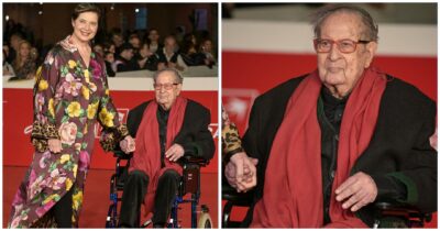 Copertina di “Mentre io montavo il documentario, lui montava la fidanzata”: Tinto Brass in carrozzina alla Festa del Cinema di Roma, le confessioni choc di Isabella Rossellini