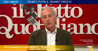 Copertina di Ucraina, Travaglio su La7: “Ue sta facendo ciò che Einstein definiva follia, ripetere lo stesso errore e attendere risultati diversi”