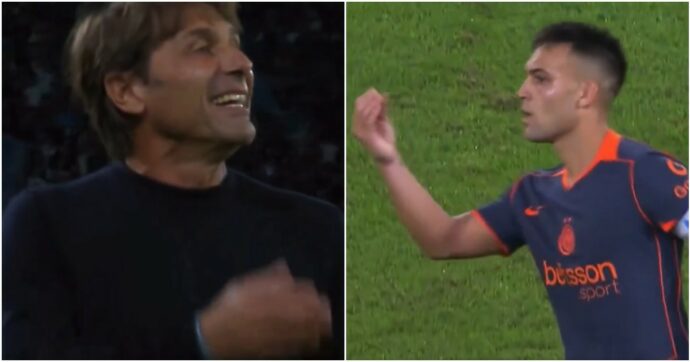 “Dico a te, hai paura”, scintille tra Conte e Lautaro Martinez durante Napoli-Inter: cosa è successo