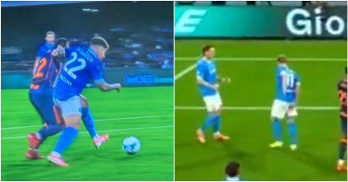 Di Lorenzo cade in area e Mariani fischia il rigore (in ritardo), De Bruyne segna ed esce per infortunio: in Napoli-Inter è successo di tutto in tre minuti