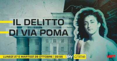 Copertina di Oggi e domani  “Il Delitto di Via Poma” su Sky e Now