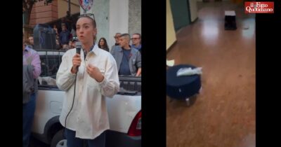 Copertina di Le immagini dell’assalto al liceo Leonardo di Genova, la sindaca Salis al presidio ringrazia gli studenti – Video