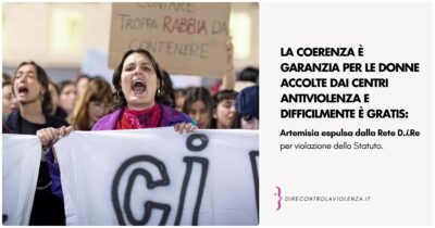 Copertina di Dire no agli uomini nei luoghi delle donne: perché D.i.Re ha espulso Artemisia