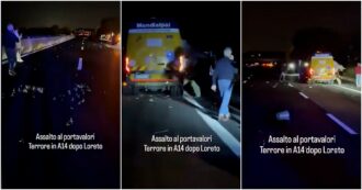 Copertina di Assalto da film a due portavalori sulla A14: tre arresti, un rapinatore ferito