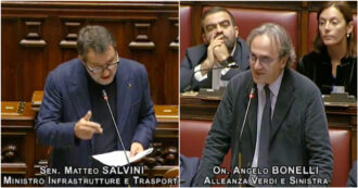 Copertina di Ponte sullo Stretto, scontro tra Bonelli e Salvini in Aula: “Progetto vecchio di 26 anni”. “Fosse per voi andremmo a cavallo” – Video