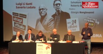 Copertina di “Stragi d’Italia”, la presentazione del libro di Lodato e Li Gotti: “Governo nasconde trama nera, vuole l’oblio”