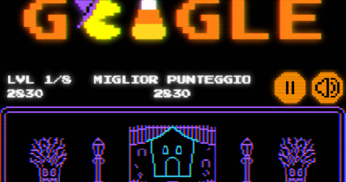 Per Halloween torna il Doodle di Pacman sulla homepage di Google: ecco come funziona il gioco che ci distrarrà un po’ tutti