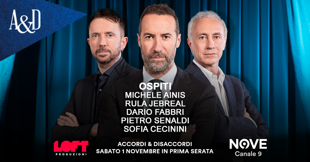 Jebreal, Senaldi, Cecinini e Fabbri ospiti di Luca Sommi ad Accordi&Disaccordi sabato 1 novembre. Con Travaglio e Scanzi Jebreal, Senaldi, Cecinini e Fabbri ospiti di Luca Sommi ad Accordi&Disaccordi sabato 1 novembre. Con Travaglio e Scanzi