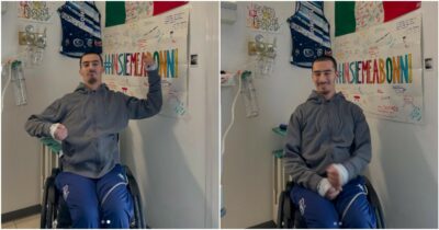 Copertina di Bonicelli torna sui social dopo il terribile incidente: “Insieme a voi, grazie”