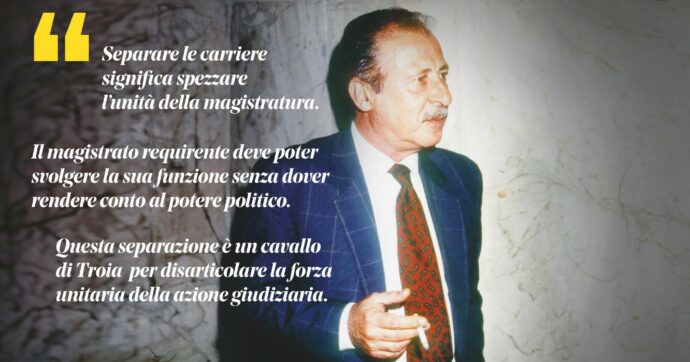 Meloni si ispirava a Borsellino: con la separazione delle carriere l’ha tradito
