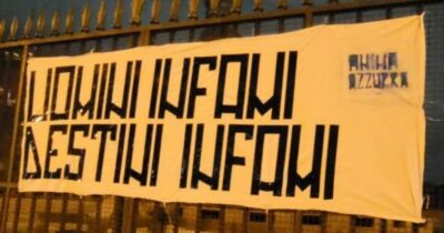 Copertina di “Uomini infami, destini infami”: gli ultras del Napoli contro Spalletti. Il tatuaggio e le frasi che vengono rinfacciate al nuovo tecnico della Juve