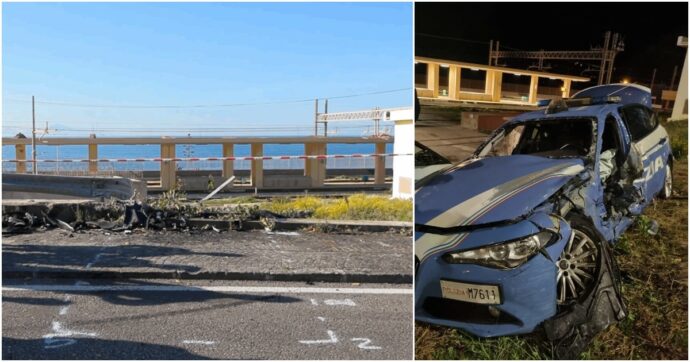 Suv invade la corsia e si schianta contro una volante: morto poliziotto, grave collega. Arrestato il conducente dopo 12 ore di fuga