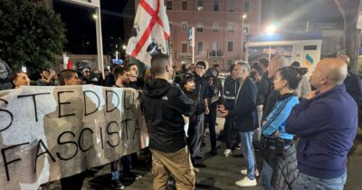Copertina di Blocco studentesco a Cagliari, antifascisti in contro corteo