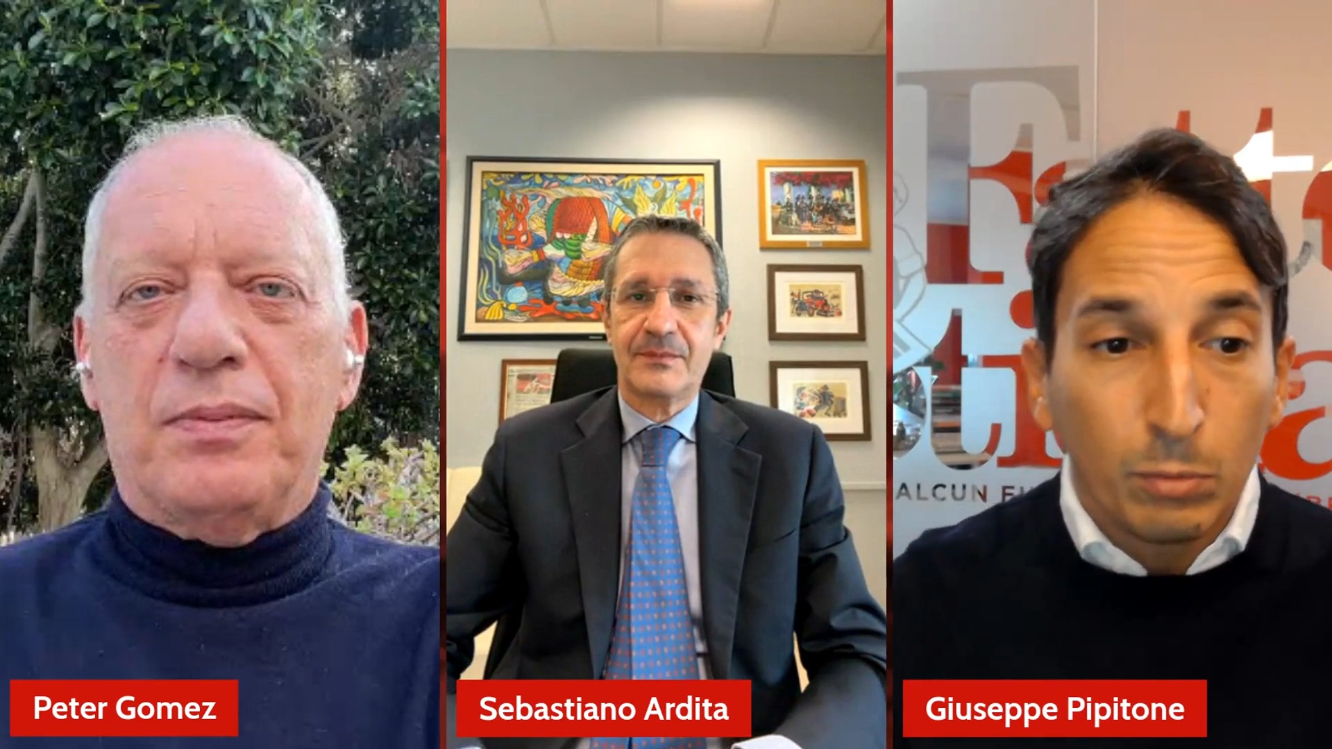 Riforma della giustizia, ne parlano Peter Gomez, Sebastiano Ardita e Giuseppe Pipitone