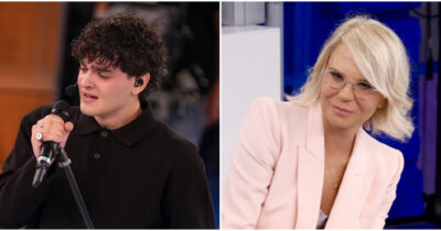 Copertina di “Ogni volta che ti vedo sul tapis roulant mi sento una cacca. Mi sarei sparata quando ti ho detto cicciottello”: Maria De Filippi si scusa con Gard di Amici 25