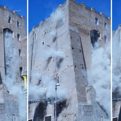 Copertina di Crollo ai Fori, i sospetti sul solaio: “Tolti i puntelli”