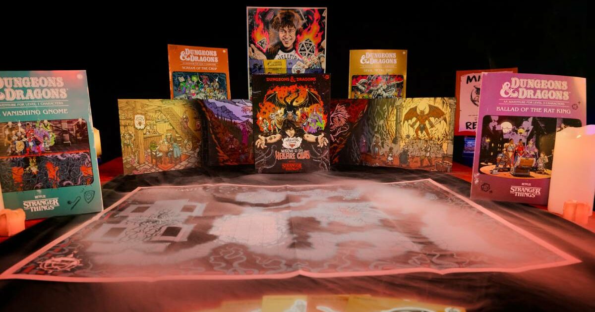 Dungeons & Dragons “Stranger Things: Welcome to the Hellfire Club” – una serie di avventure nella Greyhawkins di Eddie nel set dedicato alla serie Netflix Dungeons & Dragons “Stranger Things: Welcome to the Hellfire Club” – una serie di avventure nella Greyhawkins di Eddie nel set dedicato alla serie Netflix