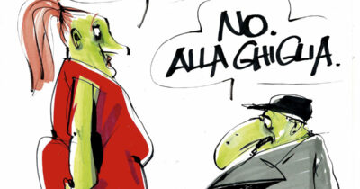 Copertina di La vignetta di Beppe Mora