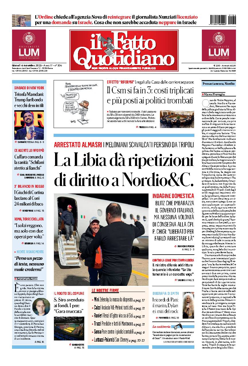 Copia del giorno de Il Fatto Quotidiano