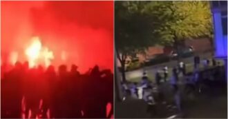 Copertina di Violenti scontri tra ultras di Rayo Vallecano e Lech Poznan: le due tifoserie appartengono a fazioni politiche opposte – Video