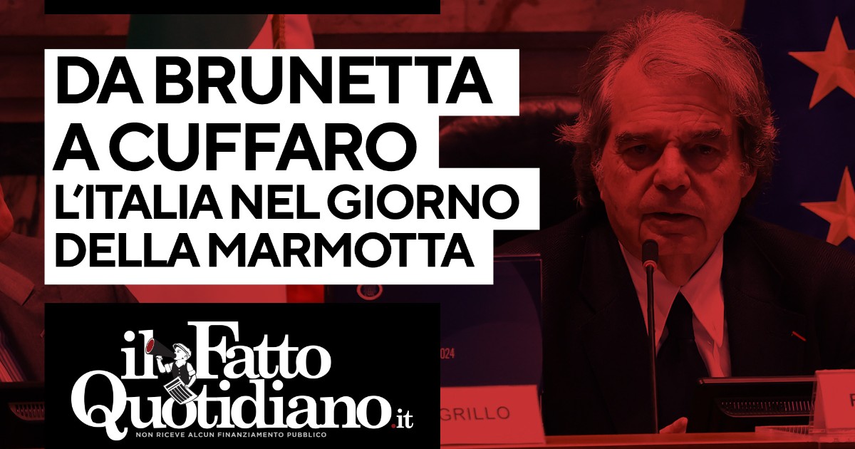 Da Brunetta a Cuffaro: l’Italia si sveglia nel giorno della marmotta. La diretta con Peter Gomez e Giuseppe Pipitone Da Brunetta a Cuffaro: l’Italia si sveglia nel giorno della marmotta. La diretta con Peter Gomez e Giuseppe Pipitone