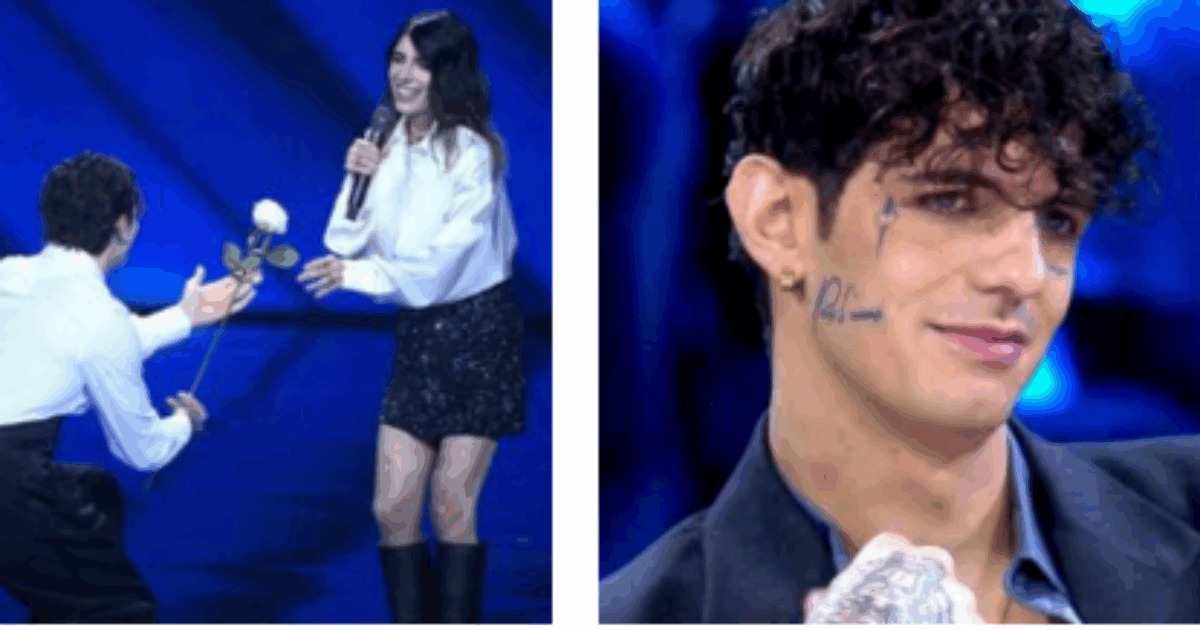 “Mi permettete di rubare trenta secondi per porgere un fiore alla nostra regina?”: così Achille Lauro chiede scusa a Giorgia. Cosa è accaduto