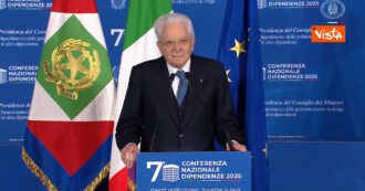 Copertina di Mattarella “infrange il protocollo” alla conferenza sulle dipendenze: “Tragedia delle vite distrutte richiede un impegno corale”