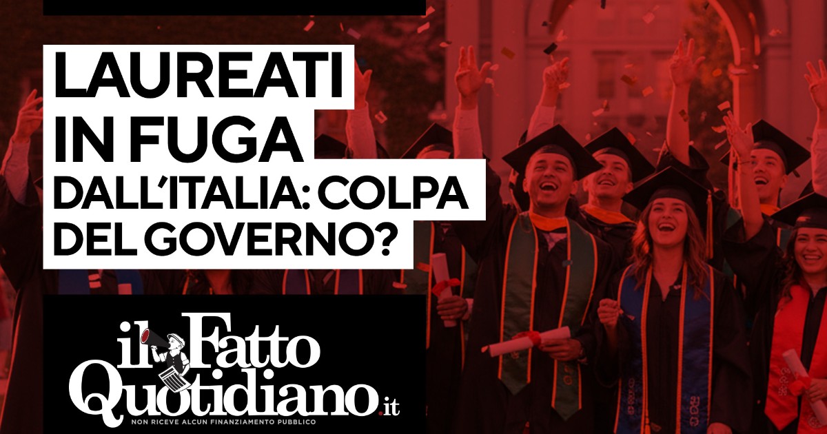 Laureati in fuga dall’Italia, è colpa del Governo? La diretta con Peter Gomez e Virginia Della Sala