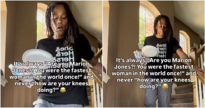 “Mi chiedono sempre se sono io, ma mai come stanno le mie ginocchia. Sono appese a un filo”: Marion Jones non riesce quasi più a scendere le scale