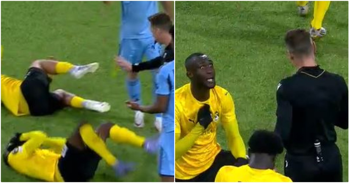 Viene sfiorato dall’arbitro e simula di aver ricevuto un colpo, rotolandosi a terra. Lo stesso arbitro lo ammonisce | Domeniche Bestiali