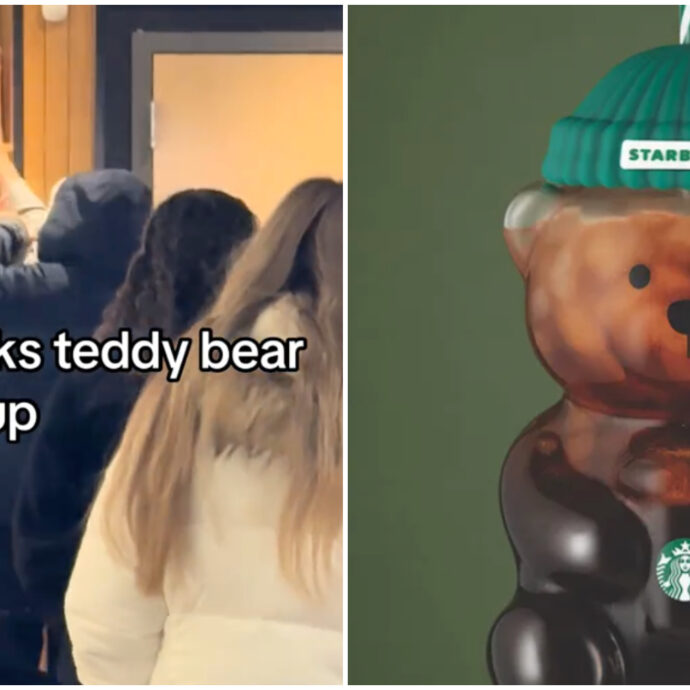 Botte da orbi e code da Starbucks per la nuova tazza natalizia a forma di orso “Bearista”. L’azienda si scusa: “Ha superato oltre ogni nostra aspettativa” – VIDEO