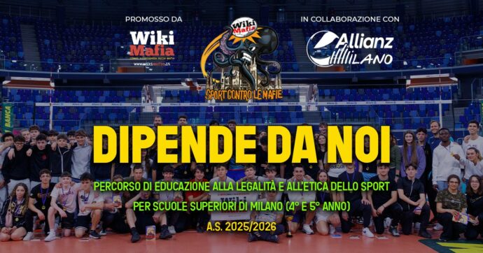 “Dipende da Noi”, aperte le iscrizioni al progetto di Wikimafia per le scuole: focus su legalità ed etica dello sport