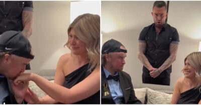 Copertina di “Ho cantato al fidanzamento di un fan malato di tumore al cervello con la sua ragazza”: la storia commovente del cantautore Jay Allen – IL VIDEO