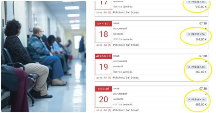 Un anno per una colonscopia o cinque giorni a 600€? Questa è la sanità in mano al privato