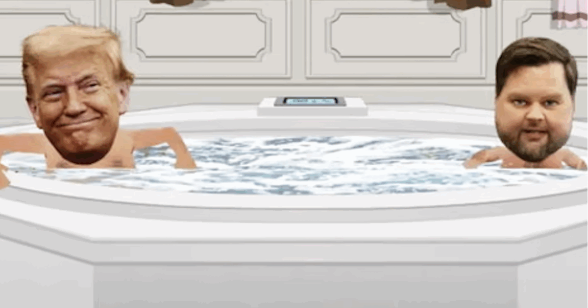 Donald Trump e J.D.Vance fanno sesso esplicito nella vasca idromassaggio della Casa Bianca: la scena choc in South Park
