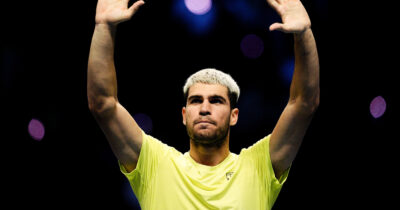 Copertina di Atp Finals, Alcaraz mette pressione a Sinner: “Io sono il numero 1 ma a Torino è lui il favorito”