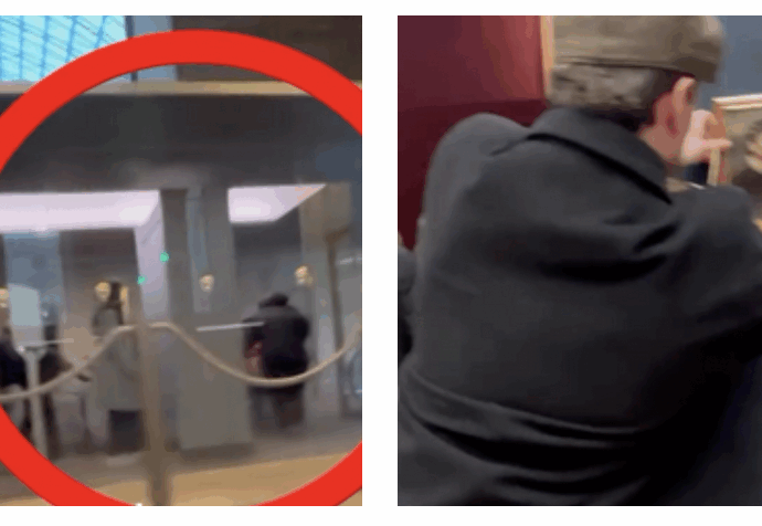 Entrano al Louvre e appendono un loro dipinto nella sala della Gioconda: la nuova ‘beffa’ al museo parigino – VIDEO