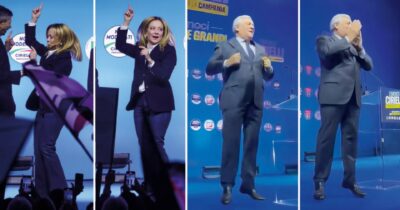 Copertina di Cabaret, cori da stadio e  slogan: la campagna horror di FdI e governo