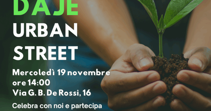 Daje de Alberi organizza la sua Urban Street: il 19 novembre a Roma l’evento di riforestazione urbana partecipata
